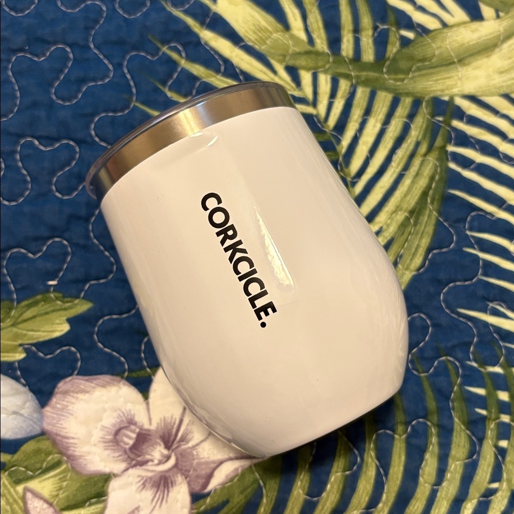 Corkcicle NWOT White Insulated Wine Tumbler
